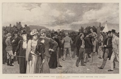 The Race for the St Leger, the Scene on the Course Just Before the Start by Charles Green